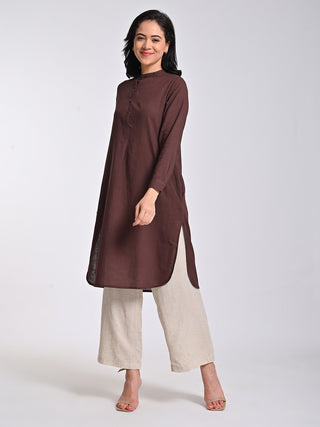 Organic Cotton Brown Tunic Saltpetre