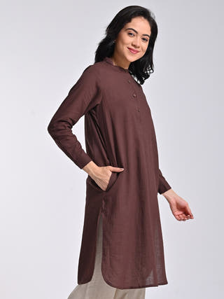 Organic Cotton Brown Tunic Saltpetre