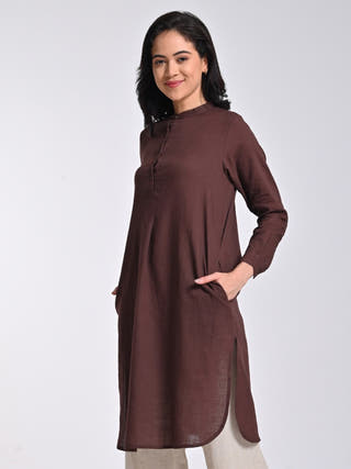 Organic Cotton Brown Tunic Saltpetre