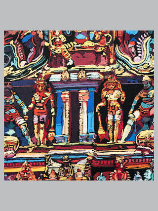 Madurai Shikhara Framed Textile Art Underlyn
