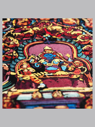 Madurai Shikhara Framed Textile Art Underlyn