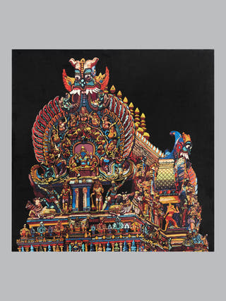 Madurai Shikhara Framed Textile Art Underlyn