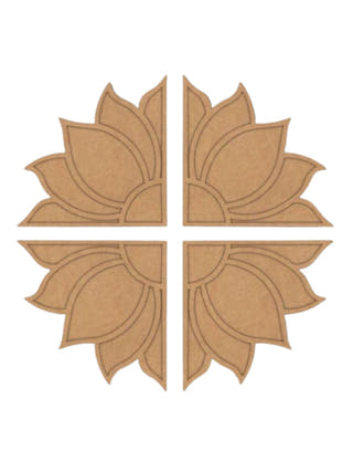 Make Your Own Wooden Festive Lotus Rangoli