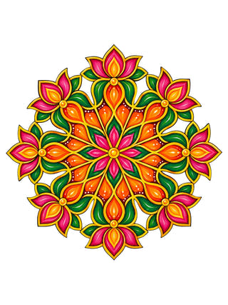 Make Your Own Wooden Festive Rangoli
