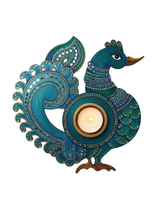 Make Your Own Wooden Festive Peacock Tea Light