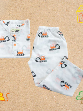 Mighty Bulldozer Unisex Nightdress