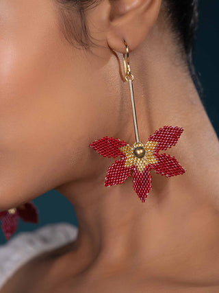 Mira Red Earrings Risham