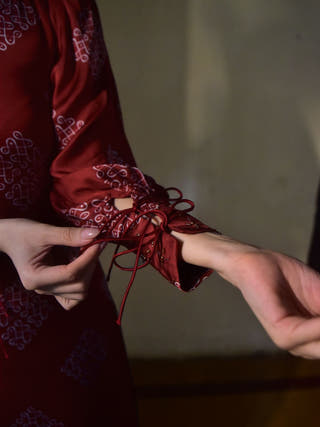 Mohna Modal Cuffed Dress with Belt