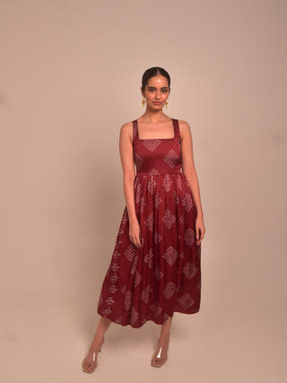 Mohna Modal Pleated Dress