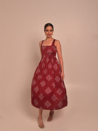 Mohna Modal Pleated Dress