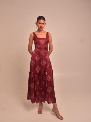Mohna Modal Strappy Dress