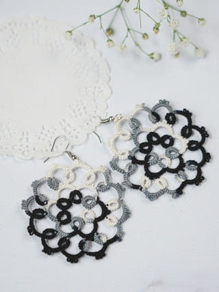 Monochrome Melody Earrings
