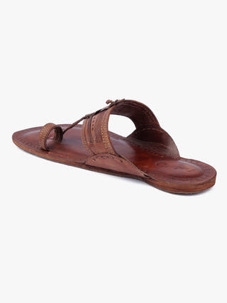 Vingate Tan Men Kolhapuri Chappal