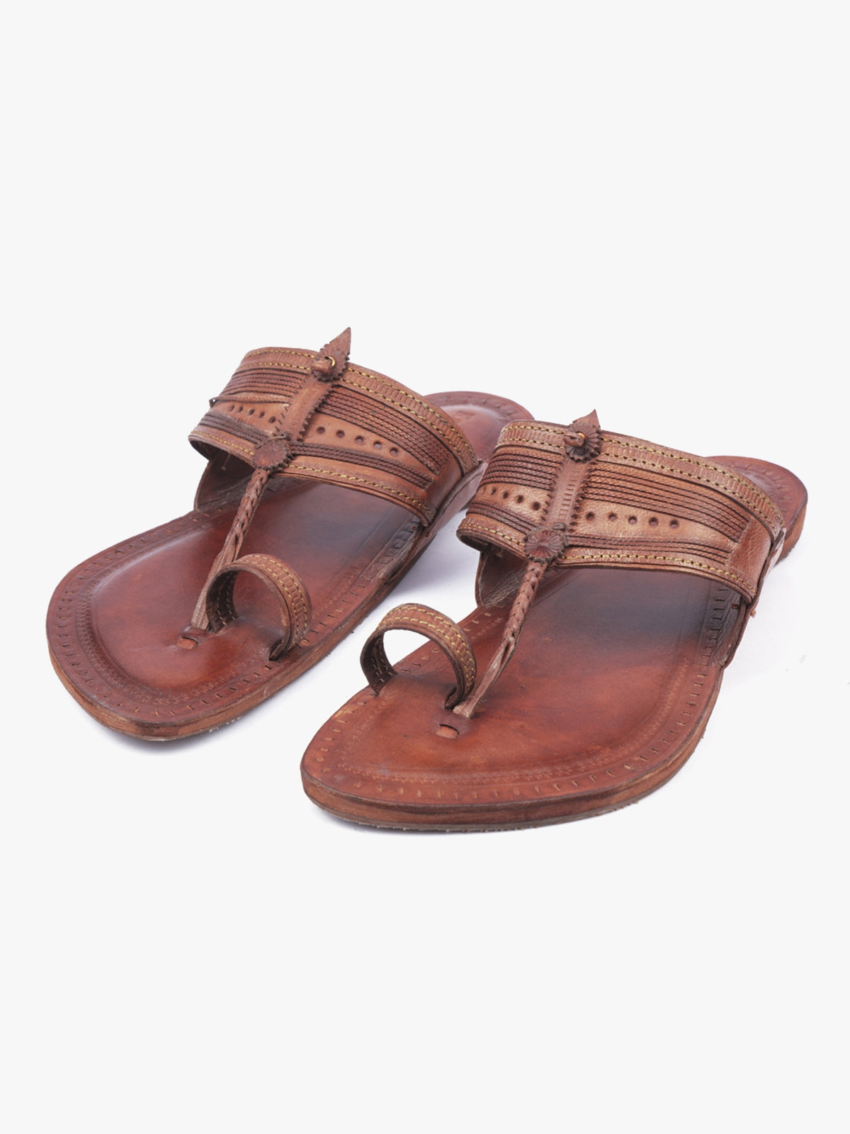 Vingate Tan Men Kolhapuri Chappal image 1