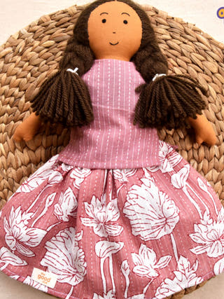 Nilah Girl Doll Classic Pink Skirt Blouse Set