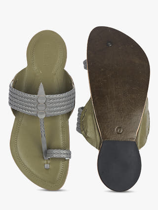 Modern - Six Braids Men Kolhapuri Chappal