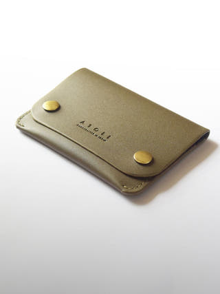 Petra Button Olive Wallet
