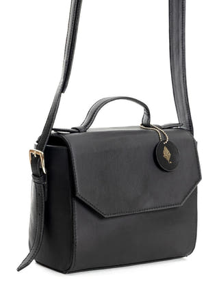 Asteria Vegan Leather Sling Black