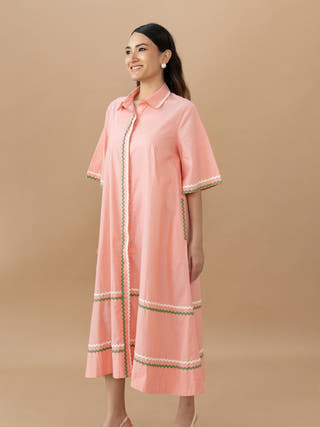 Nicole Dress | Quartz Pink