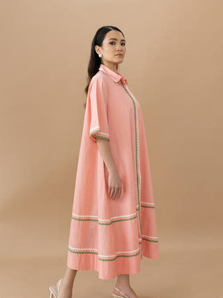 Nicole Dress | Quartz Pink