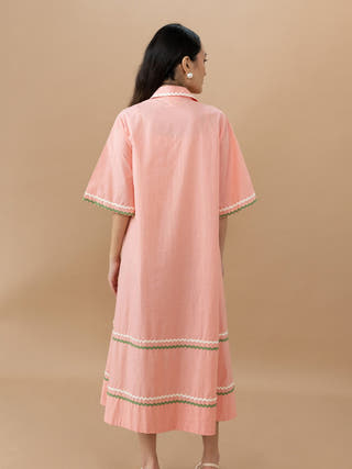 Nicole Dress | Quartz Pink