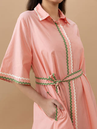 Nicole Dress | Quartz Pink