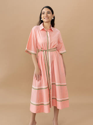 Nicole Dress | Quartz Pink