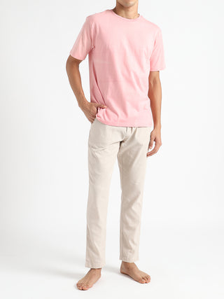 Organic Cotton & Naturally Fiber Dyed T-shirt Baby Pink Livbio