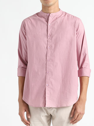 Organic Cotton & Naturally Dyed Round Neck Shirt Purple Livbio