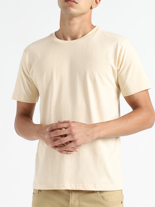 Organic Cotton & Naturally Dyed T-shirt Rust Cream Livbio