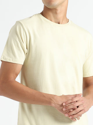Organic Cotton & Naturally Dyed T-shirt Turmeric Yellow Livbio