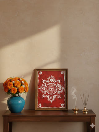 Pushp Alpona | Unframed