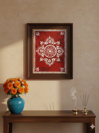 Pushp Alpona | Unframed