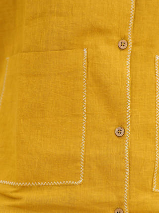 Half Sleeve Summer Shirt Mustard