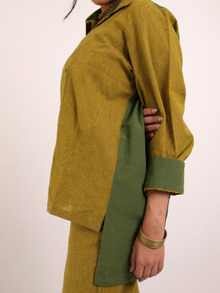 Oasis Shirt Pant Set Yellow