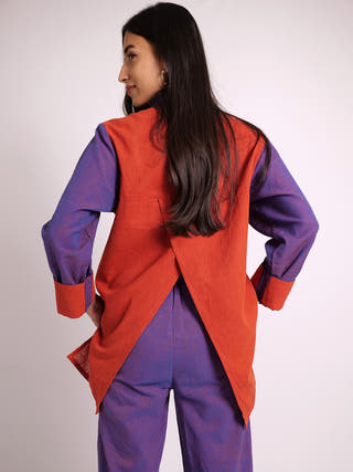 Oasis Shirt Pant Set Purple