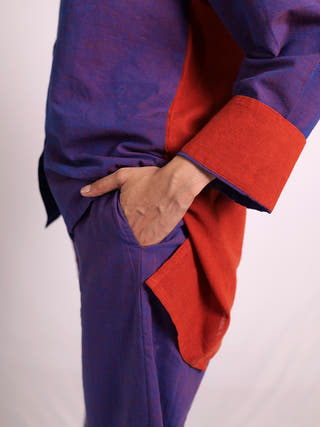 Oasis Shirt Pant Set Purple