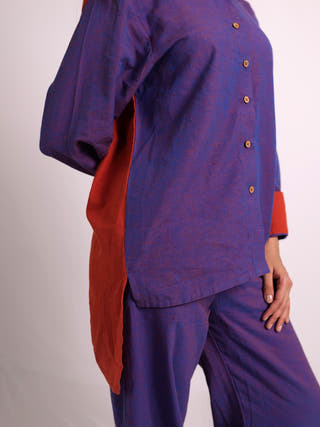 Oasis Shirt Pant Set Purple