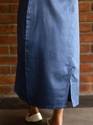 Vest Skirt Waves Set Blue