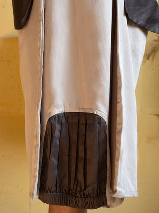 Space Shift Pocket Dress Light Grey