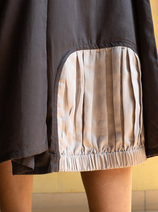 Space Shift Pocket Dress Dark Grey