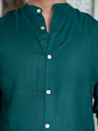 Full Sleeve Formal Shirt Forest Green