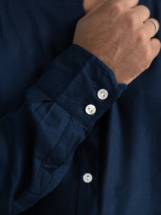 Full Sleeve Formal Shirt Navy Blue