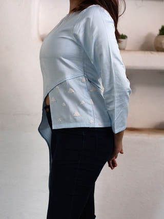 High Low Cloud Top Sky Blue