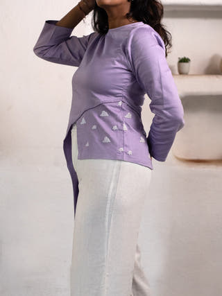 High Low Cloud Top Lavender