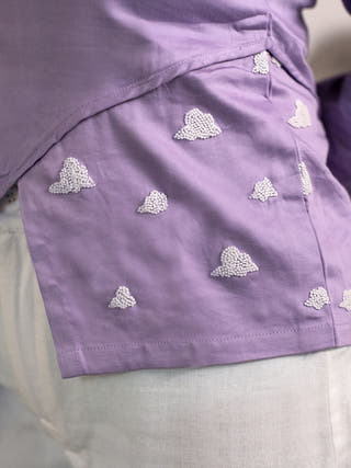 High Low Cloud Top Lavender