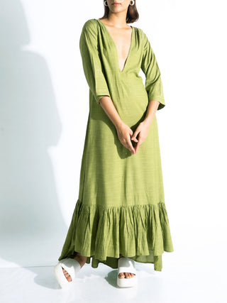 TOMORROW Maxi Dress Green Parvah
