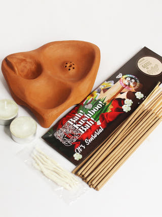 Fire Angle Plain Three in One Puja Essential