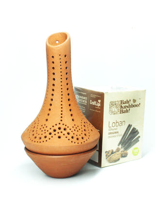 Fountain Incense Stick Stand With Pure Dhuna