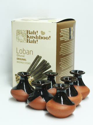 Handi Incense Stick Stand With Pure Dhuna